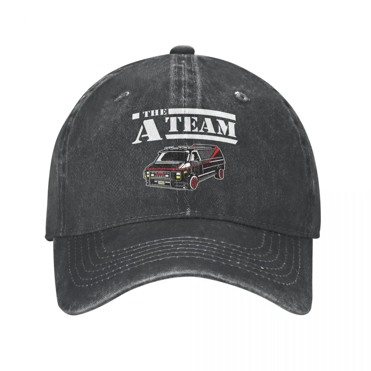 

The A Team Baseball Caps Fashion Funny Washed Mashup TV 80s Sports Hats Hip Hop All Seasons Adjustable Fit Cap for Men Women