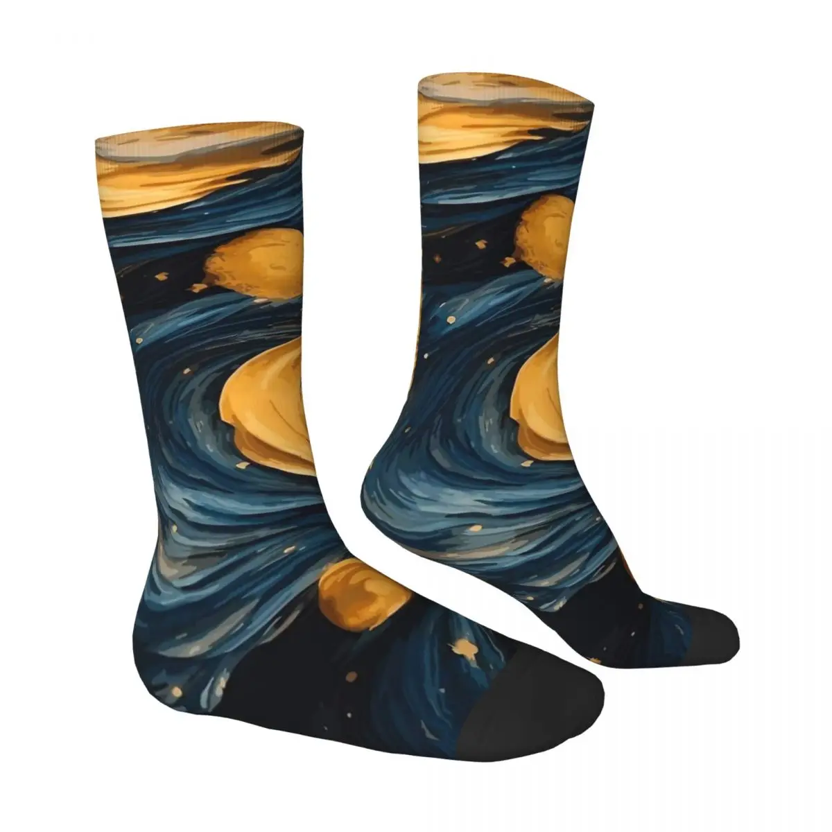 Van Gogh Art Socks Modern Stockings Winter Non Skid Men Socks High Quality Pattern Outdoor Socks