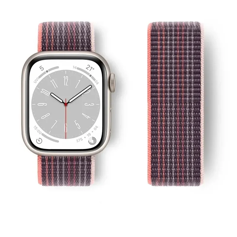 Nylonschlaufe für Apple Watch Band Ultra-2 49 mm 44 mm 40 mm 45 mm 41 mm Sport-Pride-Armband iWatch-Armband Serie 9 8 SE 7 6 5 4 3