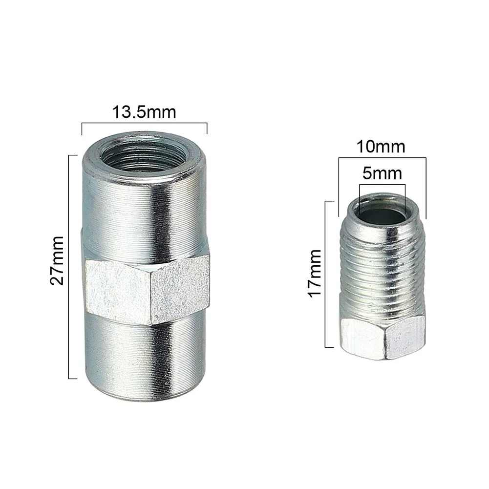 6pcs 10mm Brake Line Union Fittings Male Brake Nuts Short For Inverted Bell Mouth Of 3/16 Pipe 10mm X1mm