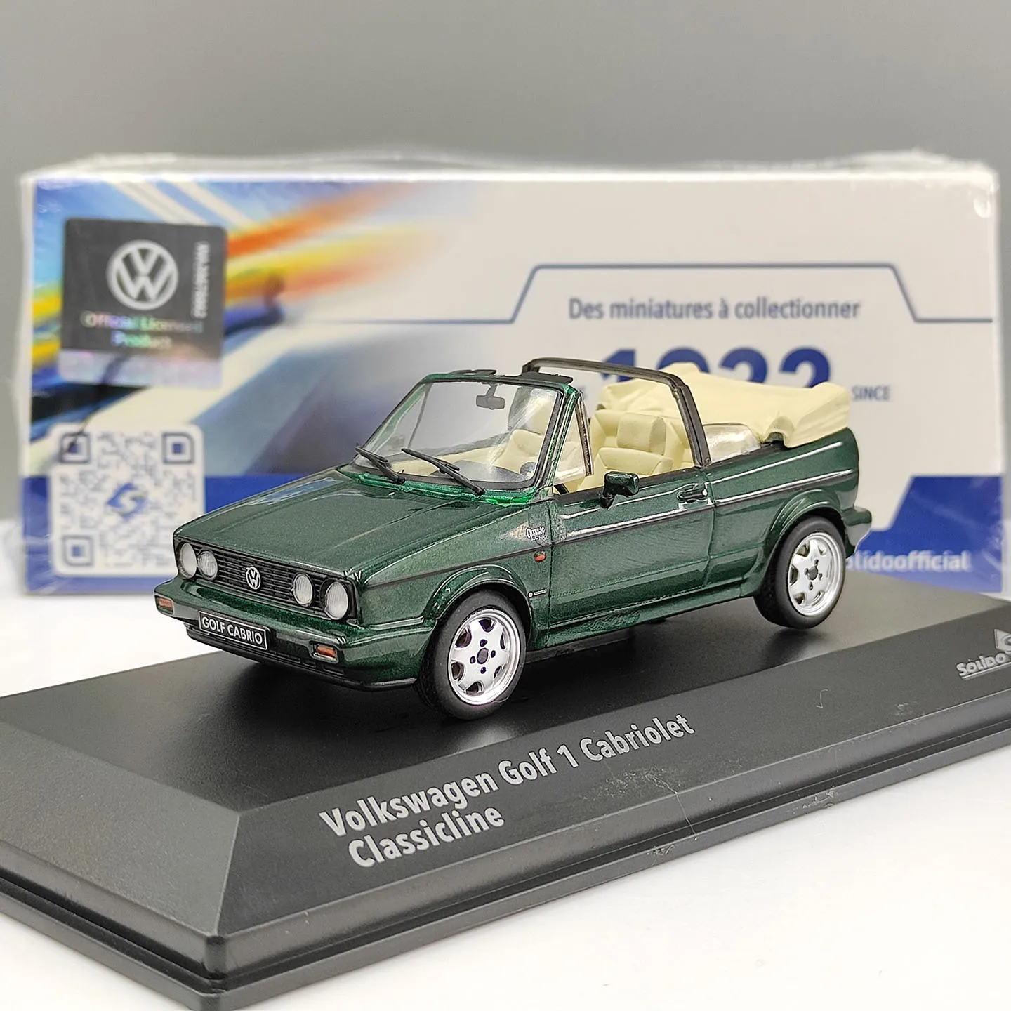 diecast-solido-s-1-43-scale-vw-golf-1-convertible-classic-edition-alloy-car-model