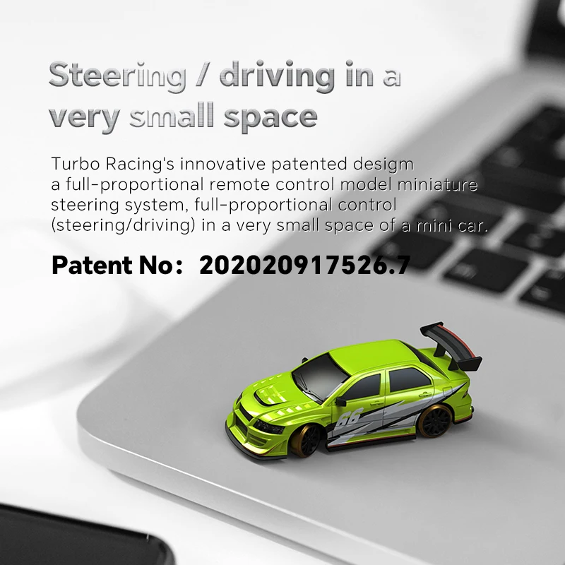 Voiture RC de course Turbo 1:76 C66 Drift avec Radio gyroscopique, jouets télécommandés entièrement proportionnels, jouets de bureau RTR pour enfants et adultes