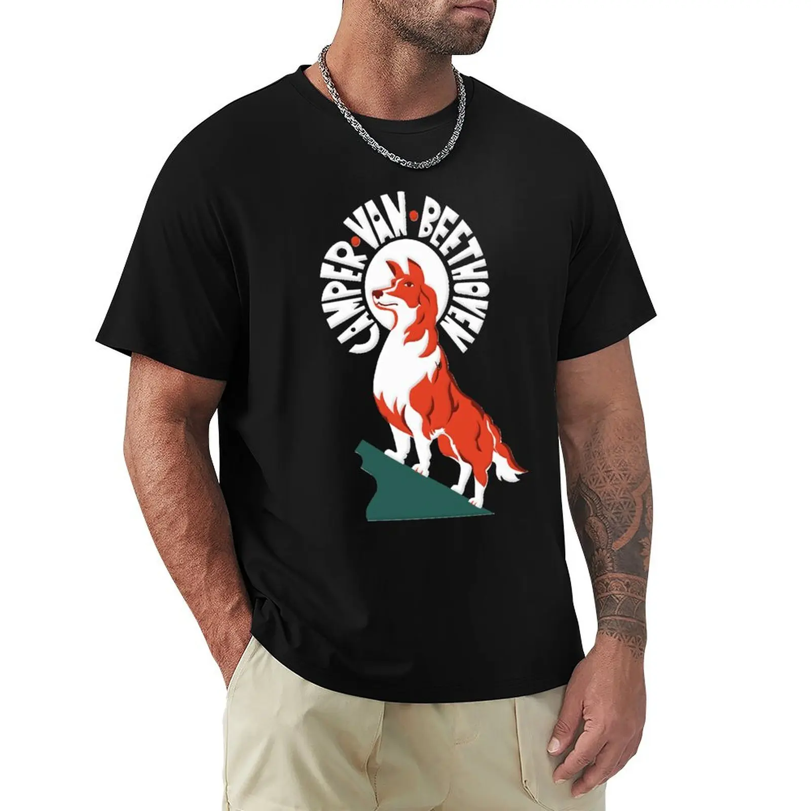 Camper Beethoven Dog T-Shirt Holiday All Match T-Shirt
