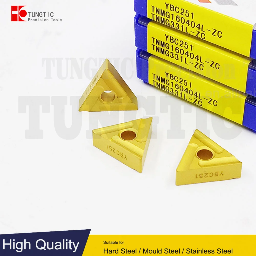 

TNMG160404L-ZC Turning Inserts Carbide Cutter For CNC TNMG 160404L-ZC YBC251