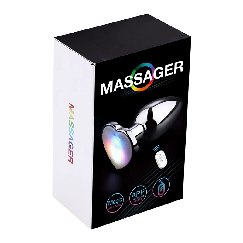 APP & Wireless Remote Control Vibrating Glowing Anal Plug 10 Speeds Waterproof Butt Plug Sex Toys For Men Women Adult Products