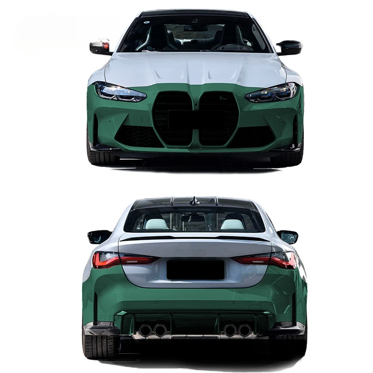 M4 Style Body Kit for BMW 4 Series G22 2020-2022 Front Rear Bumper with Exhaust Grill for BMW Car Bumper Body Kit