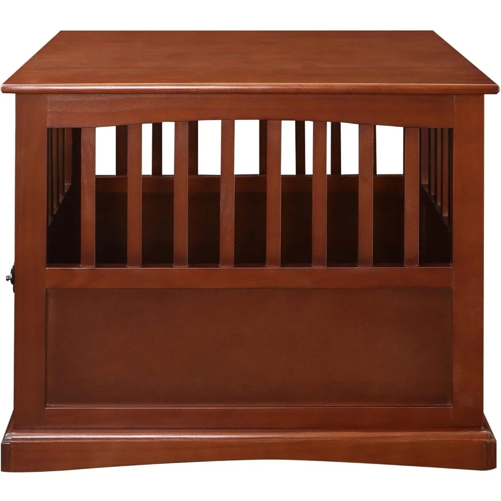 

Wooden Medium Pet Crate, End Table, Walnut