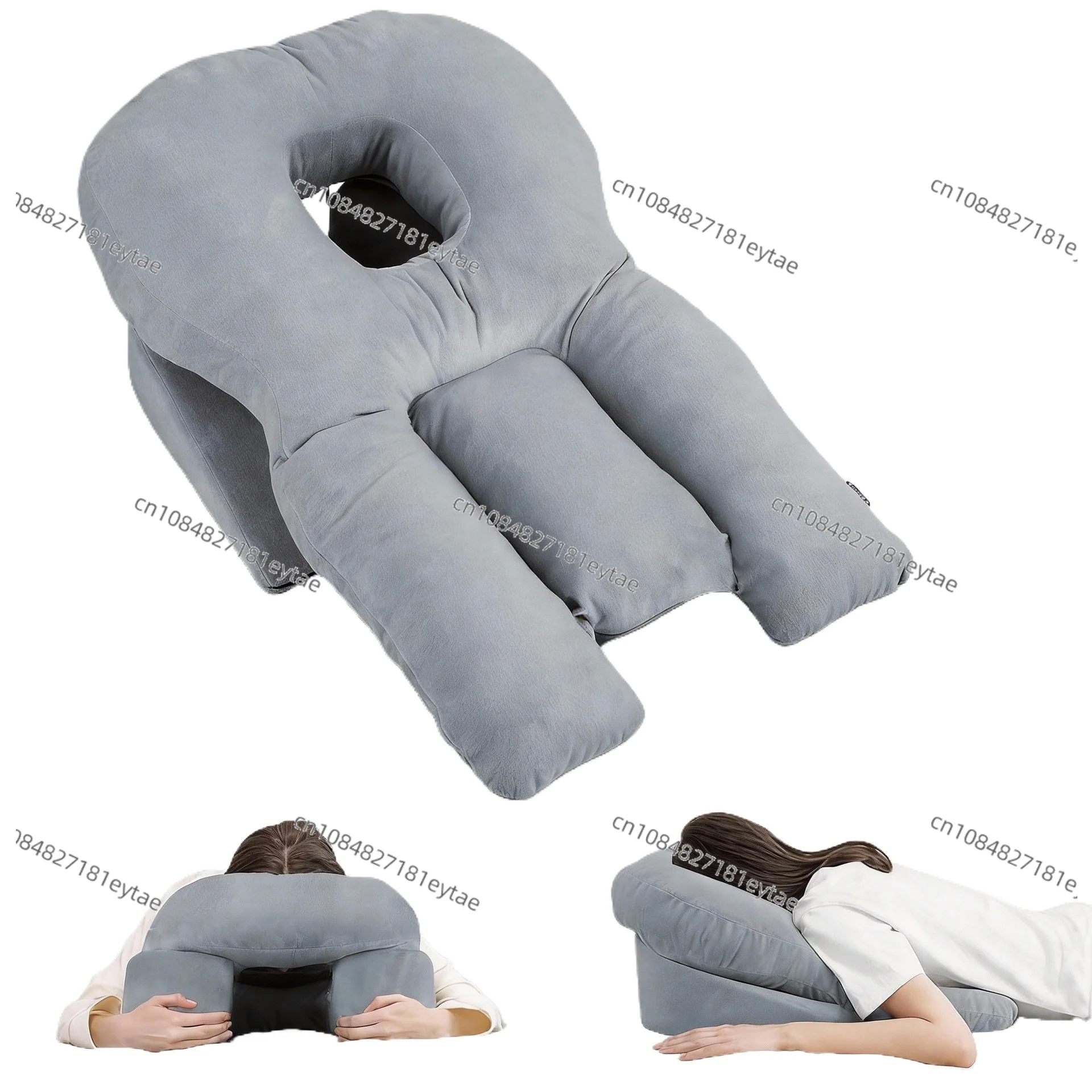 

Face Down Pillow for Eye Surgery Care Breathable Beauty Rest Recovery Headrest with Air Gap for Sleeping