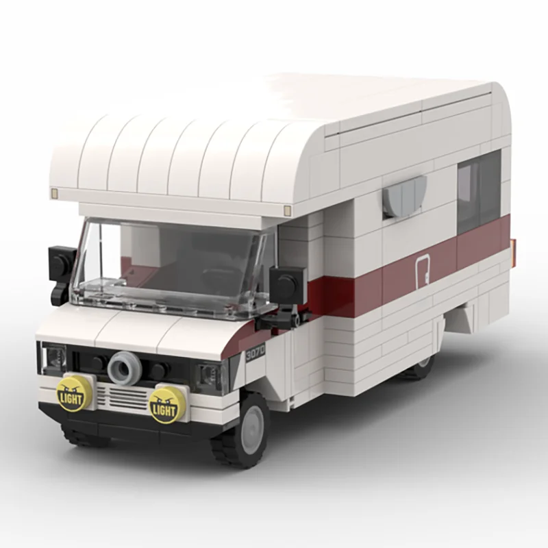 مدينة سيارات نموذج Moc قوالب بناء شاحنة التخييم نموذج التكنولوجيا وحدات كتل الهدايا البناء لعبة عيد الميلاد DlY مجموعة الجمعية