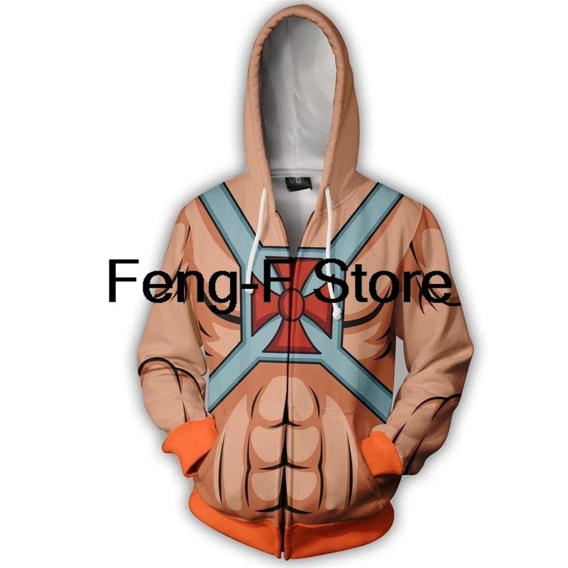 Universe Hoodie Cosplay Kostüm 3D-gedrucktes Sweatshirt Lässige Reißverschlussjacke mit Kapuze