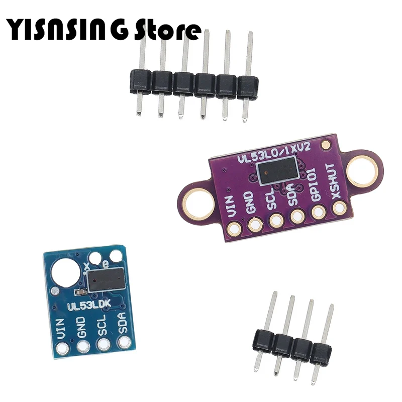 VL53L0X Time-of-Flight (ToF) Laser Ranging Sensor Breakout 940nm GY-530 GY-VL53L0XV2 Laser Distance Module I2C IIC