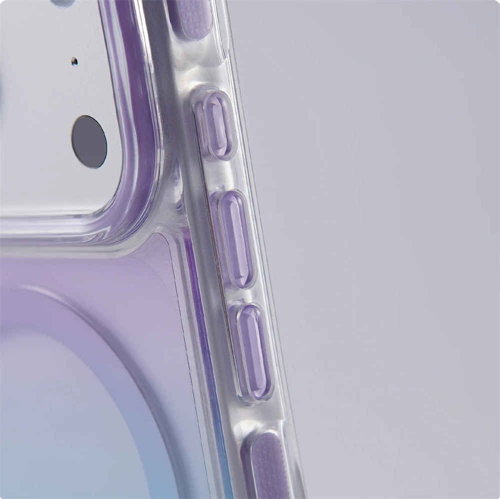Modny gradientowy kolorowy magnetyczny futerał ochronny do iPhone 18 17 Pro Max 16 15 14 13 z obsługą bezprzewodowego ładowania Magsafe, odporny na wstrząsy. — zdjęcie produktu 4