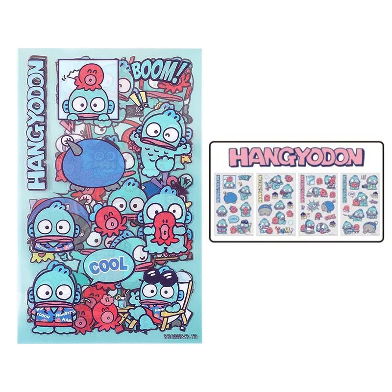 sanrio hangydon dos desenhos animados pet adesivos bonito scrapbooking faca voce mesmo diario papelaria decorativa adesivo album etiqueta da vara pacotes por lote 01