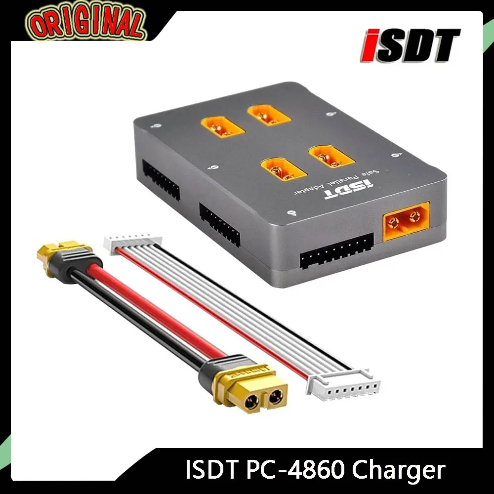 

ISDT PC-4860 1-8S Parallel Charging Board - XT60, CNC Cover, for RC LiPo (Cars/Trucks/Airplanes/Drones)
