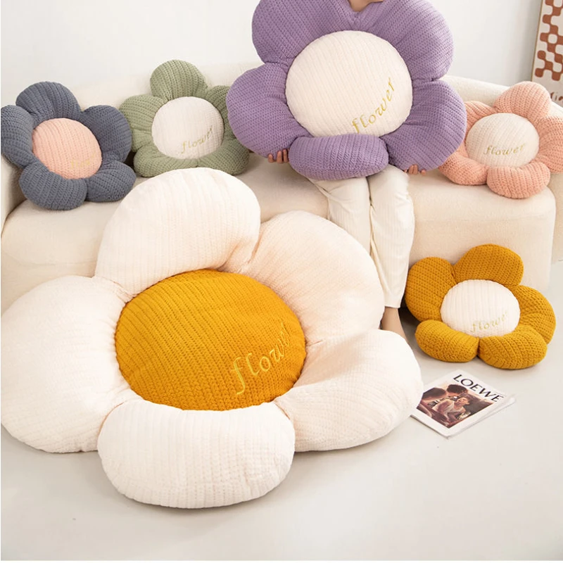 

Europe Lazy Home Decor Cushions Flower Shape Sofa Bedside Floor Throw Pillows Leisure Time Reading Backrest Hanging Basket Chair