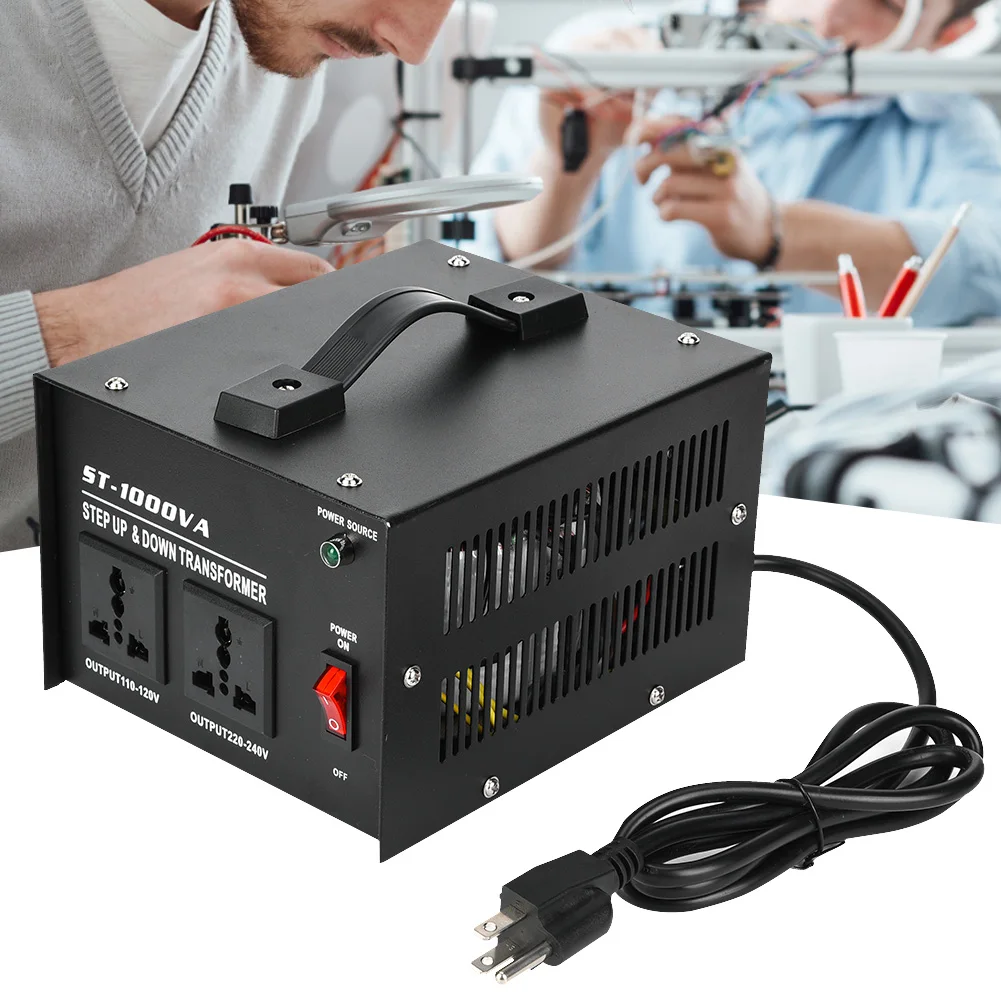 

1000W Voltage Converter to Single Phase Power Transformer ST‑1000VA Battery Power Converter Power Supply Transformer