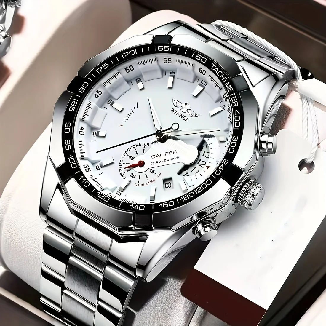 Light Luxury Fashion Men's Fully Automatic Mechanical Watch, Simple Hollow Design, Stylish and Cool, Casual and Versatile, Best-Selling Men's Watch, Gift for Men