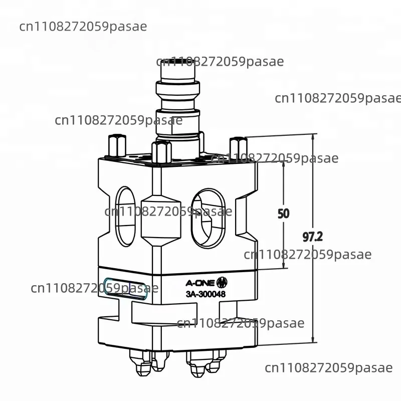 Extension Chuck Machine Accessory for Vertical or Deep Cavity Machining of Large Molds
