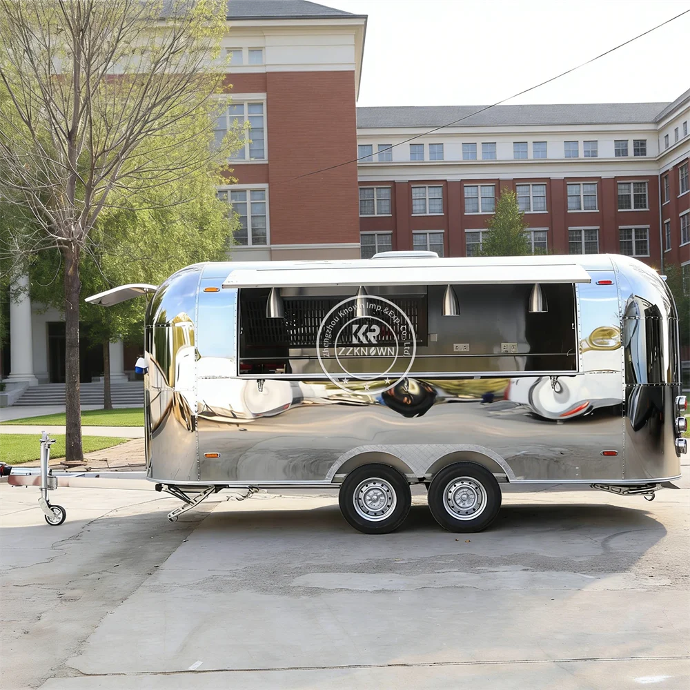Commercial Pizza Coffee Truck Street Catering Kitchen Food Trailer Mobile Ice Cream Taco Trailer Food Truck For Vending