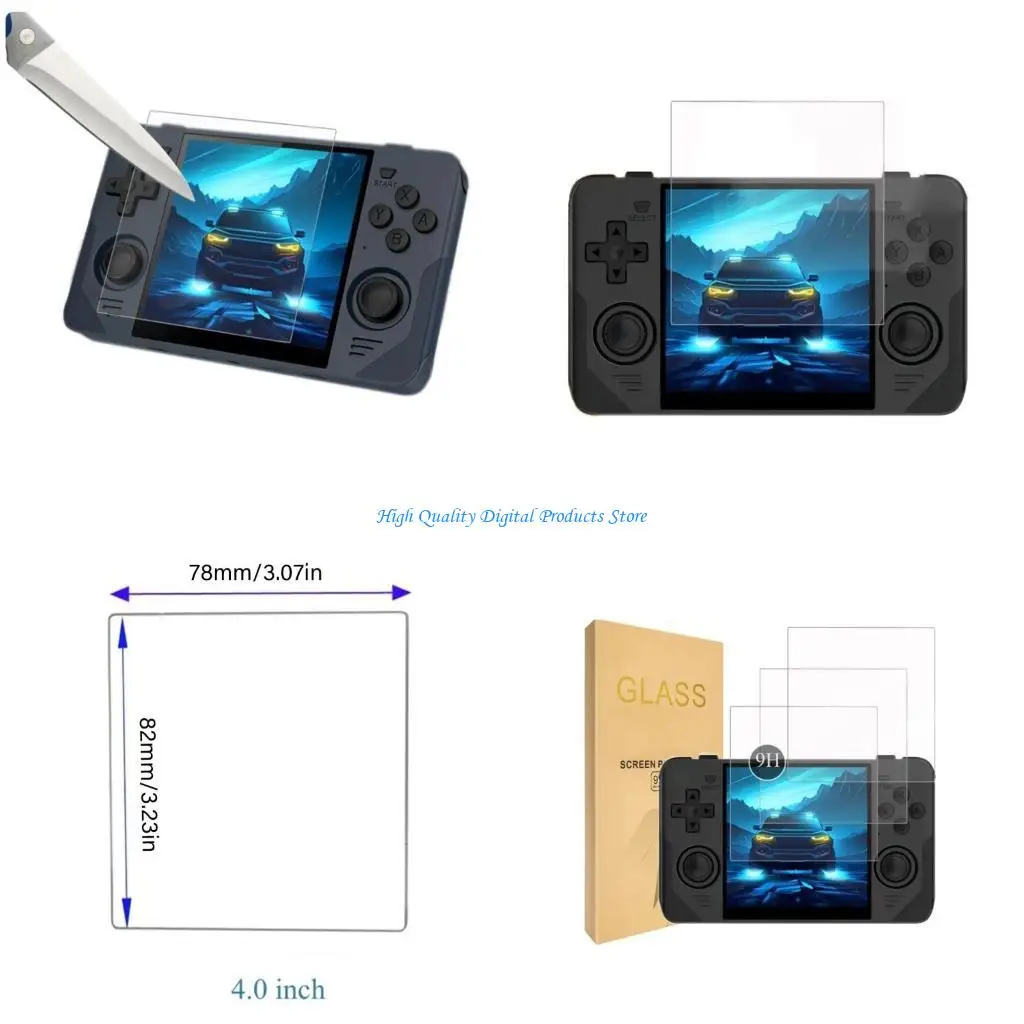 

U2JE Tempered Glass Screen Protector Guard Protective Film 9H Film for Powkiddy RGB30