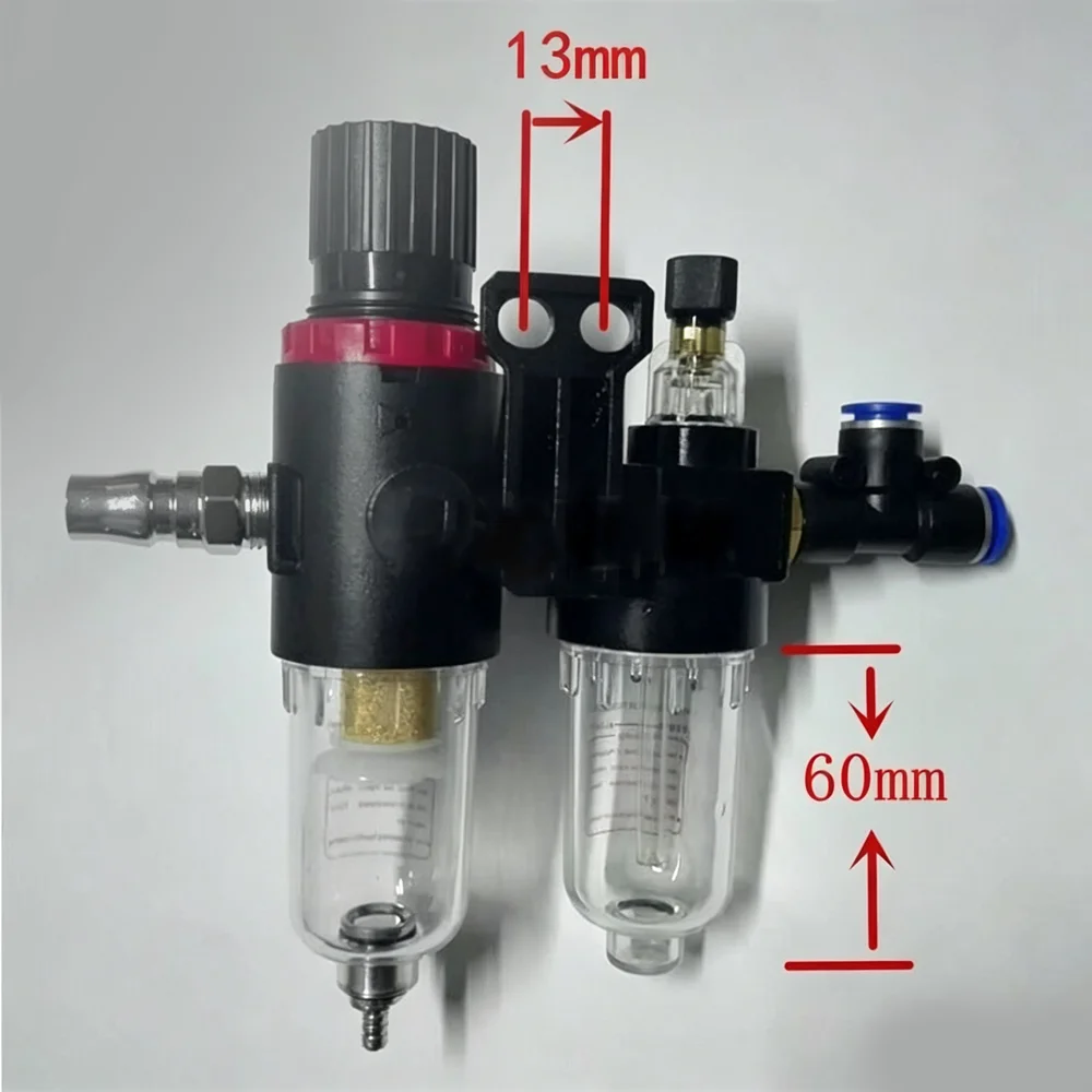 Tire machine oil-water separator two-piece with 8mm three-way joint tire changer pneumatic filter
