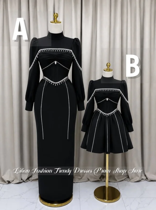 Customized Minimalist Muslim Flower Girl Dresses for Kids Printed A-Line Skirt Children's Birthday Dress Photo Shoot Dress 2026