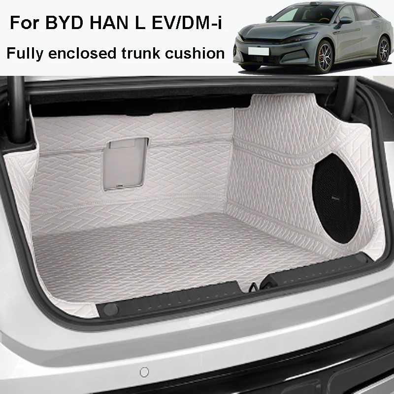 

For BYD HAN L EV/DM-i 2025 2026 Car Fully Enclosed Trunk Cushion Anti Fouling Wear-resistant Interior Accessories