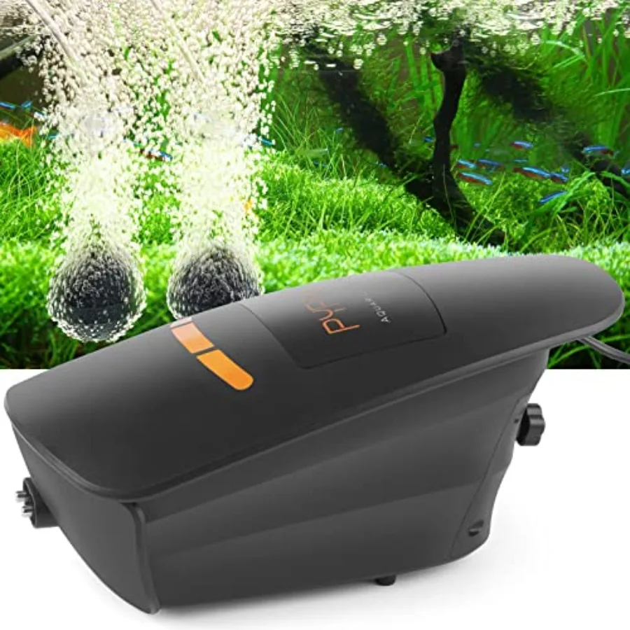 

400GPH Aquarium Air Pump Large Air Volume Aquarium Air Compressor Silent Fish Tank Oxygen Pump for Hydroponic Systems Ponds Aqu