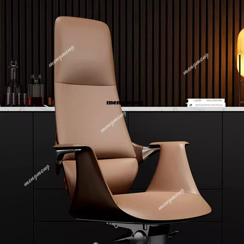 

Italian Luxury Leather Office Chairs Senior Salon Boss Study Office Chairs Sedentary Commerce Work Furniture Silla Gamer