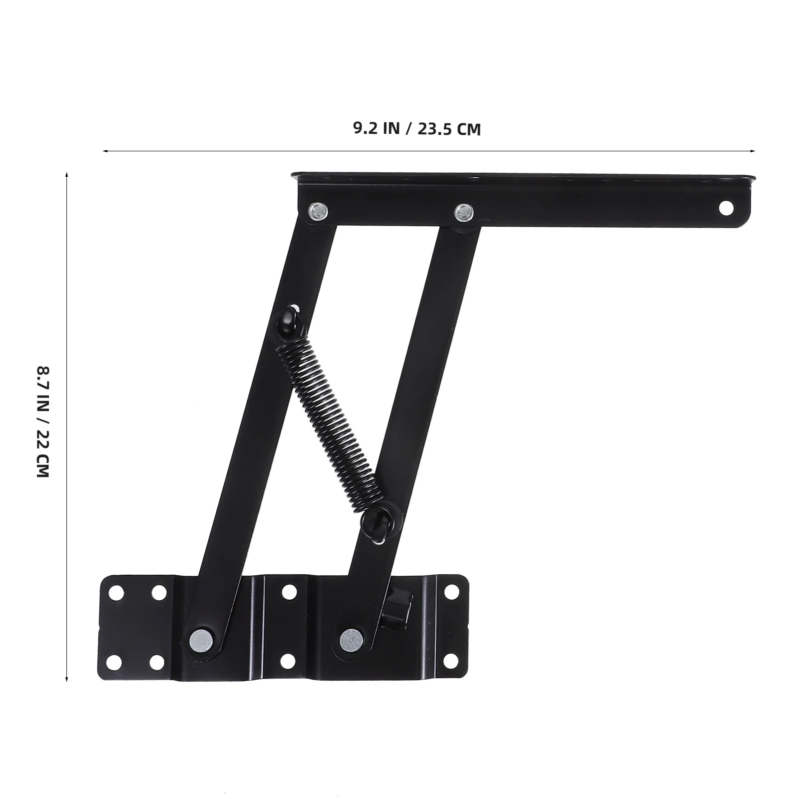 Mécanisme de levage de bureau, charnière hydraulique pliante à hauteur réglable à ressort pour Table basse, meubles permettant de gagner de l'espace, 2 pièces