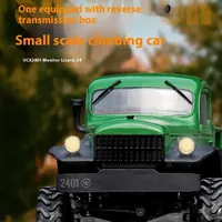 Udirc  1/24 2.4g Rc Car Off Road 4x4 Short Truck Aluminum Alloy Girder Frame 4 Wheel Steering Remote Control Car Table Toy