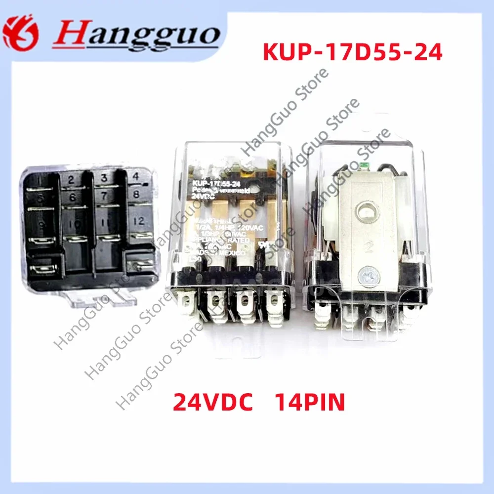 1PCS Original KUP-17D55-24 24VDC 14-pin Relay