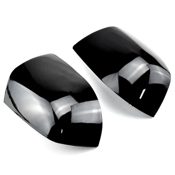 Glänzend schwarze Auto-Rückspiegelabdeckung, seitliches Flügelgehäuse für Ford Focus Mk2 2005 2006 2007 2008