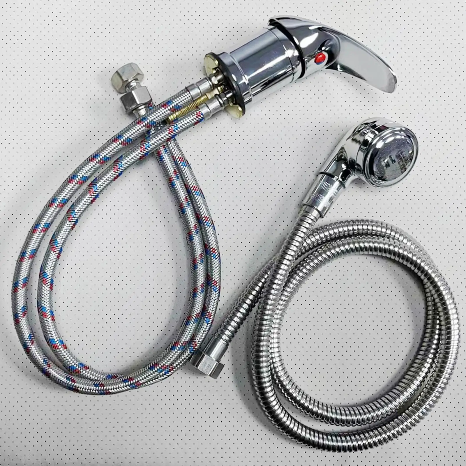 

Shampoo Bowl Faucet and Sprayer Set Easy Installation for Rinse Basin Home