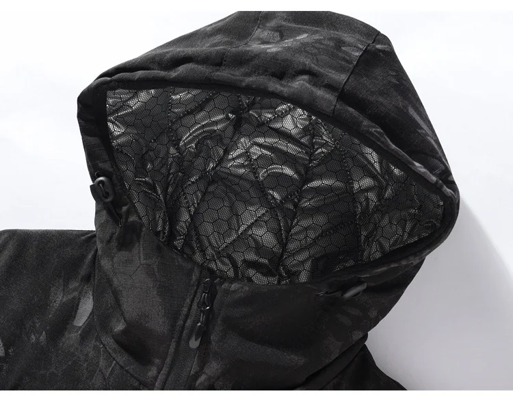 الرجال سترات التدفئة التكتيكية السترات العسكرية شتاء دافئ معطف مقنع التمويه مبطن الملابس في الهواء الطلق الحرارية معطف للرياضة #6