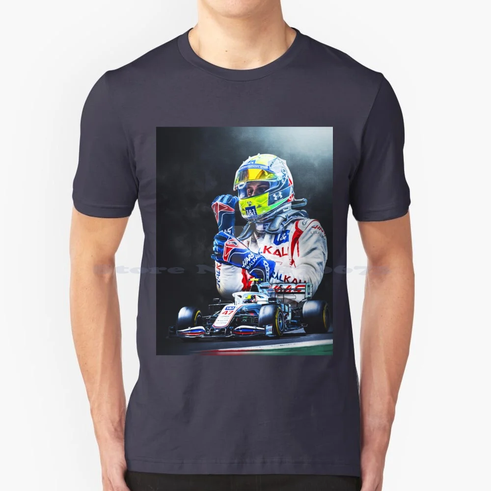 Wallpaper Mick Art T Shirt 100% Cotton Tee Mick Schumacher Wallpaper