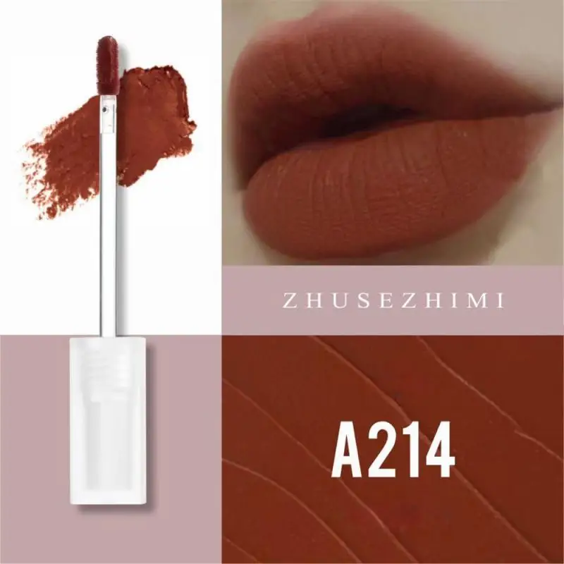 Moisturizing Lip Glaze Waterproof Velvet Texture Don't Get Dirty Smear Smooth Lasting Velvet Textured Lip Gloss Velvet Lip Mud