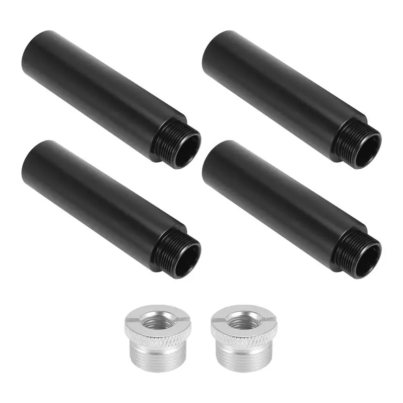 

Y43A-4Pcs Mic Stand Extension Tube, 5/8Inch Female To 5/8Inch Male Microphone Extension Rod For Desk Stands & Stand