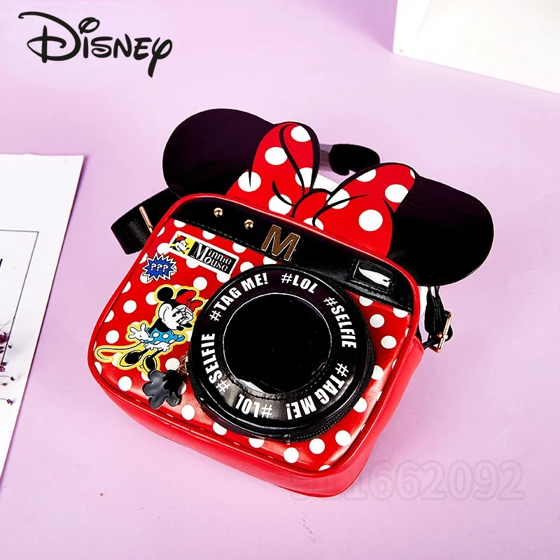 Disney Mickey New Children's One Shoulder Crossbody Bag 3D Luxury Cute Children's Bag Cartoon Fashion Children's Crossbody Bag