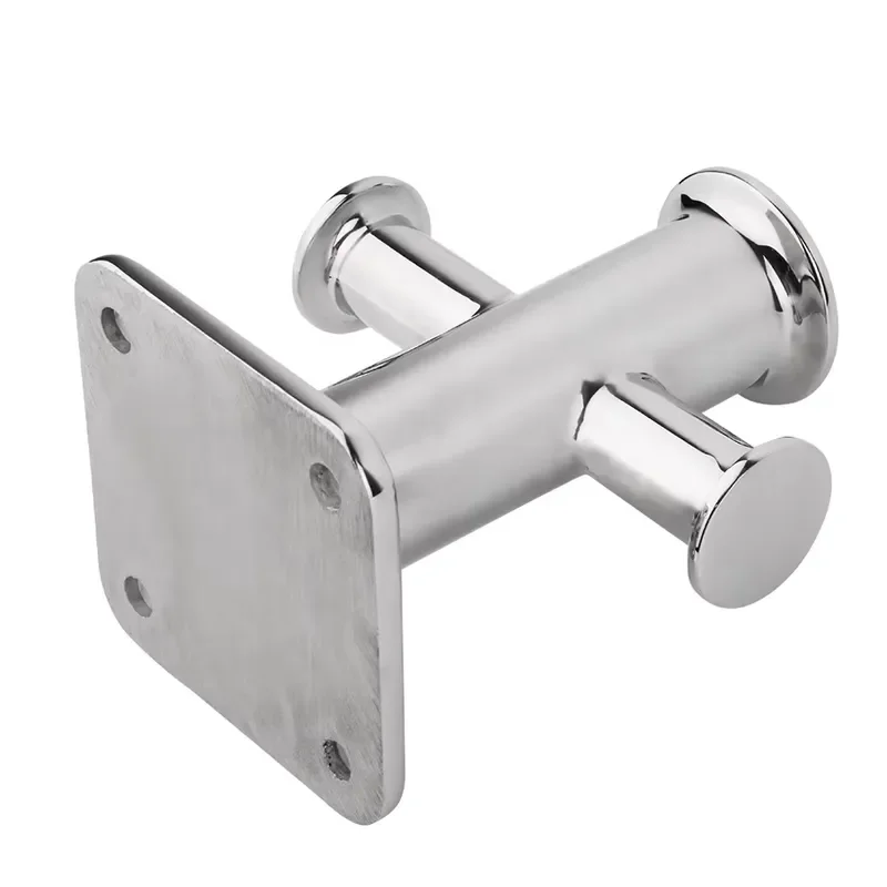 316 Stainless Steel Single Mooring Post High Mirror Polished Marine Hardware for Boat Yacht Docking Cleat Heavy Duty Deck
