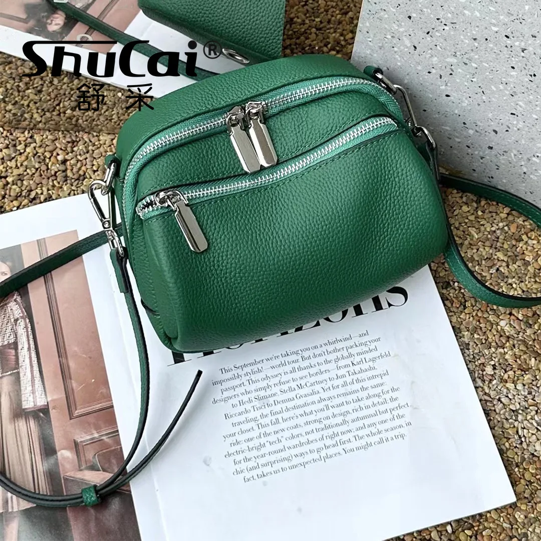 

Genuine leather mini small bag fashion leisure single shoulder crossbody bag head layer TOGO cowhide small square bag