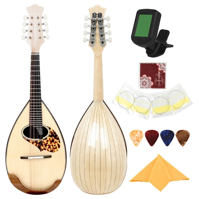 8 Saiten Akustische Mandolin Basswood Body Mandolin Geburtstagsgeschenk für Benginner