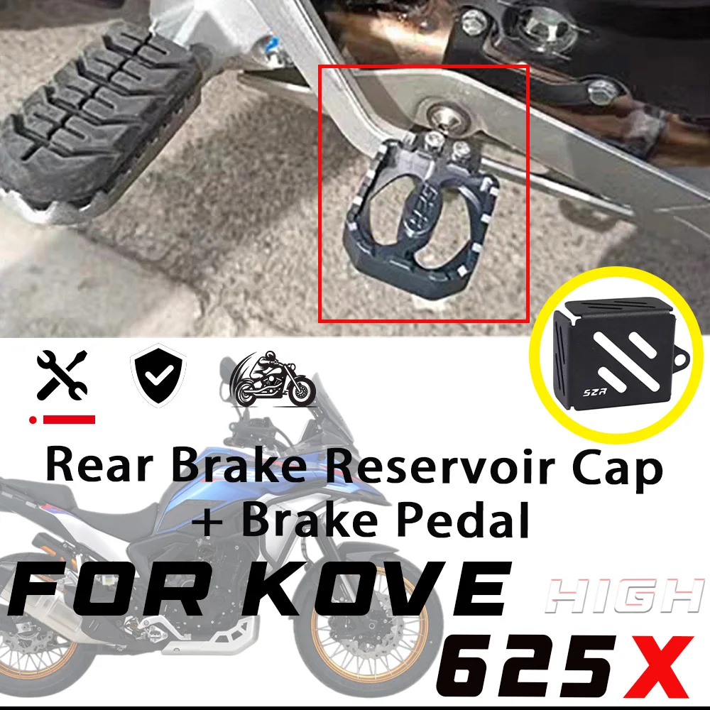 Modified Anti-Slip Rear Brake Lever Enlarged Foot Pedal 2026 For KOVE 625X 2026 Model