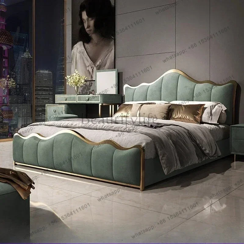 LSDouble Bed  Full Marriage Bedrooms Dorm Room Essential Full Bedroom Furniture Bedroom Full Sizebed Frame With Headboard
