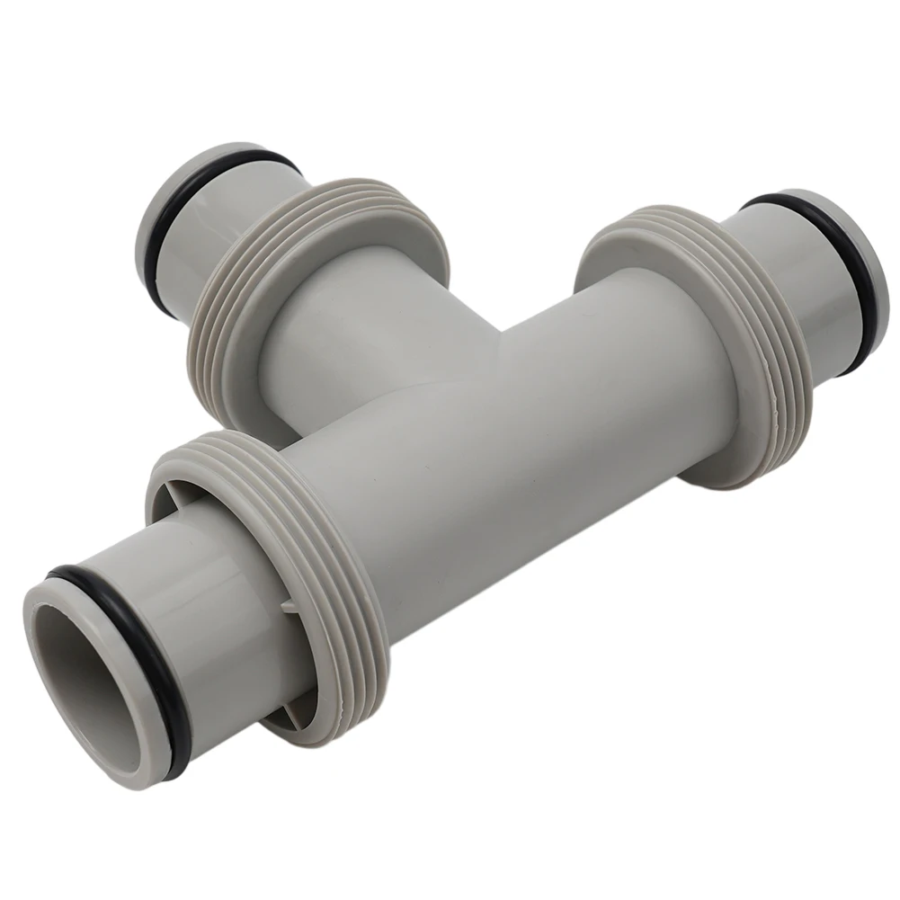 Connector Adapter Dual Split For Intex Parts Hose Plunger Valve PP Material Pool Pumps Rubber O-rings T-connector