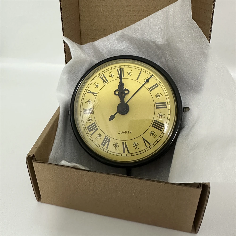 80MM Clock Insert for Custom Clock Making with Dependable Silent Mechanism and Clear Roman Numerals for Easy Reading