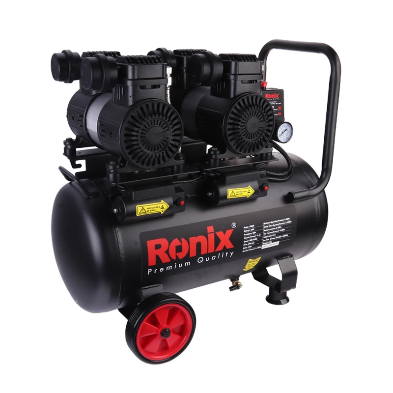 Ronix RC-5013 High Pressure 3.4Hp 8Bar 50L Paint Air Compressor Silent Oil-free Air Compressor Machine