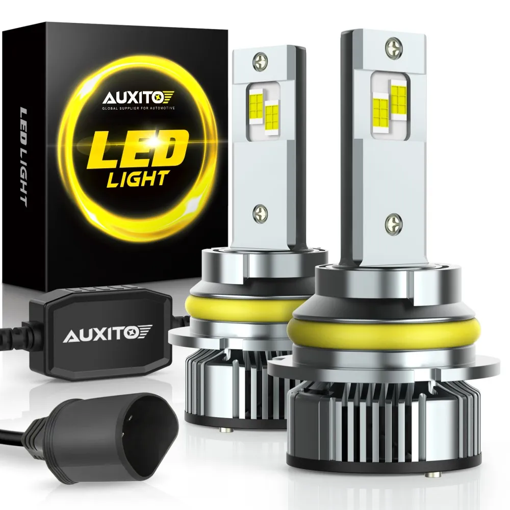 

AUXITO 2Pcs Canbus HB5 9007 LED Headlight Bulb DRL High Low Beam for Nissan Frontier Note Car Lamp with Fan Super Bright 30000LM