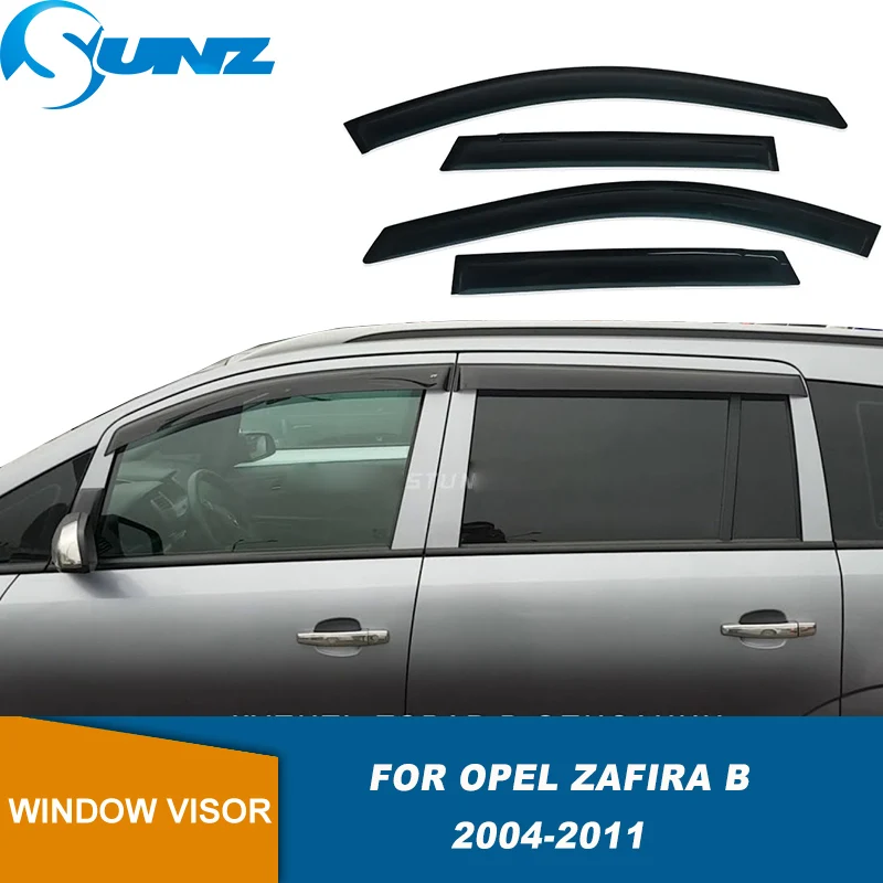 

Дефлекторы окон (ветровики) для Opel Zafira B 2004-2011: защита от дождя и солнца, ветровой дефлектор, защита от непогоды