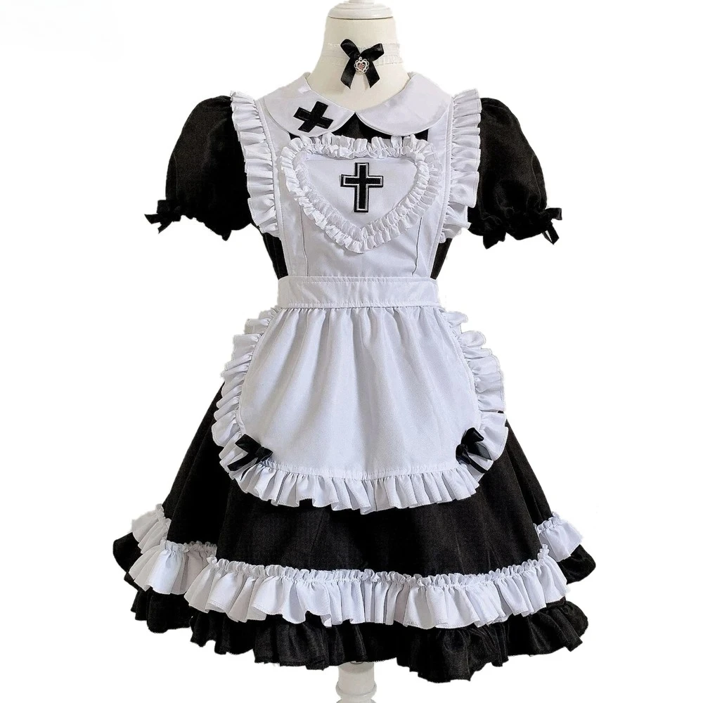 

Women Nurse Maid Uniform Anime Lolita Girl Maidservant Dress Outfits Cosplay Costume Halloween Cute Girl Role Play Nightdress